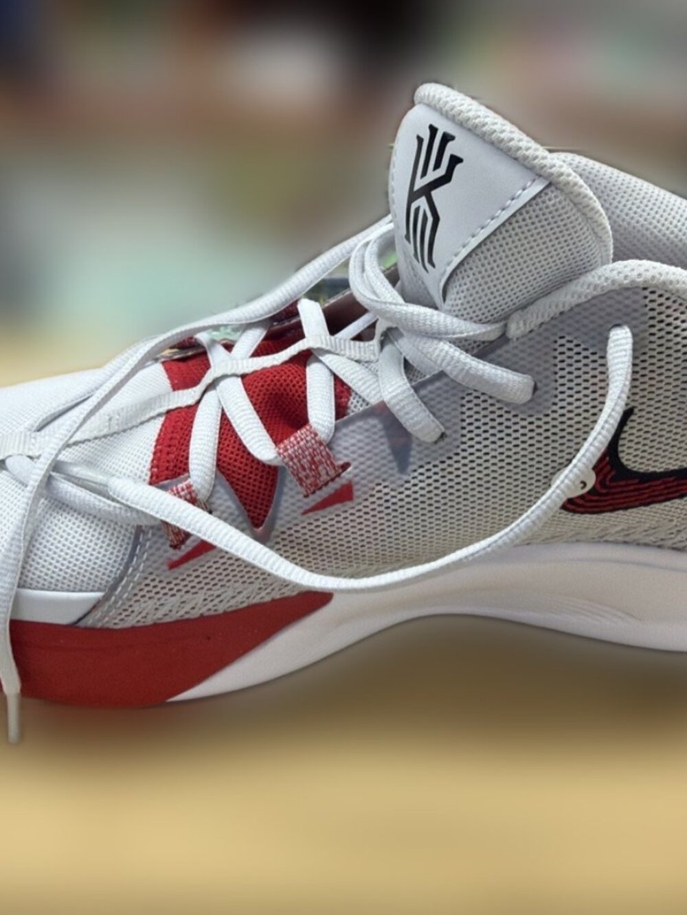 Nike Kyrie 8 White University Red DJ6017-100 Men's 10 New with Box